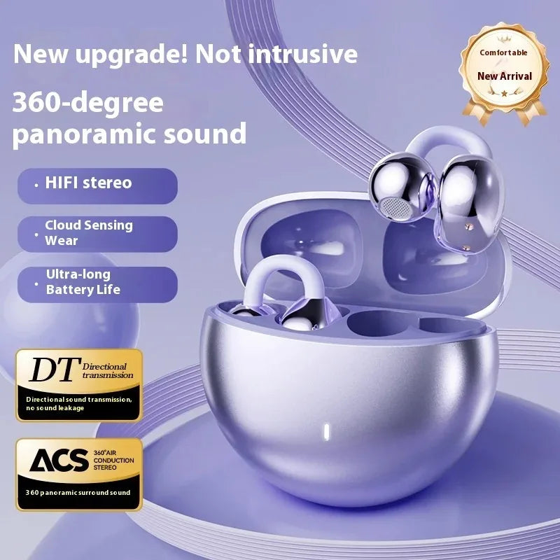 Wireless Dual Bluetooth 5.3 Earbuds with Berlin 9D Stereo Sound 24H Comfort Fit IPX5 Waterproof & Noise Leak-Proof Technology