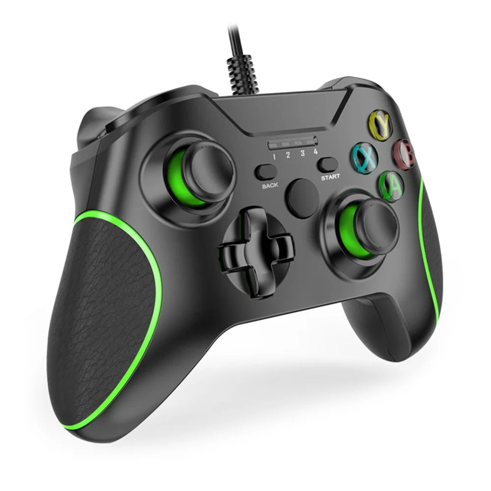 Drop Shipping USB Wired Gamepad for PC Controller Dual Motor Vibration for PC for Android Devices forPS3 Console for PC360