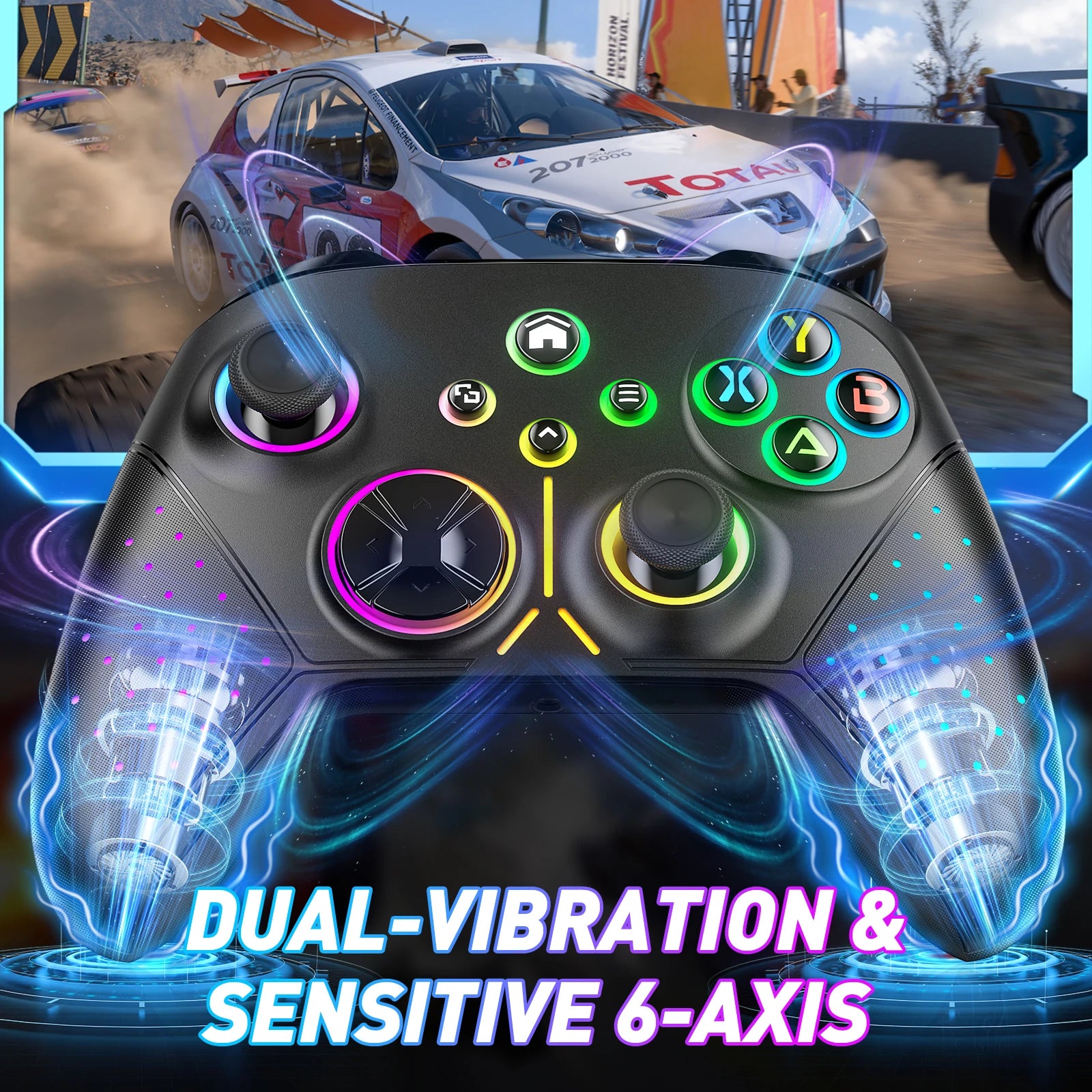 Wireless Controller, Compatible For Xbox one/Xbox One S/X/Xbox Series X/S/Android/iOS/PC Gamepad with Wifi/Macro/Turbo Function
