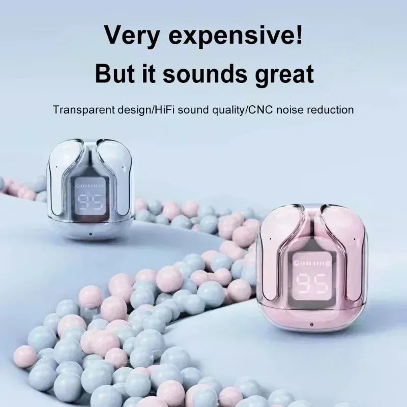 T2 Wireless Mini Earbuds LED Power Digital Display TWS Wireless Headset Stereo Bluetooth Headphones 5.3 tws