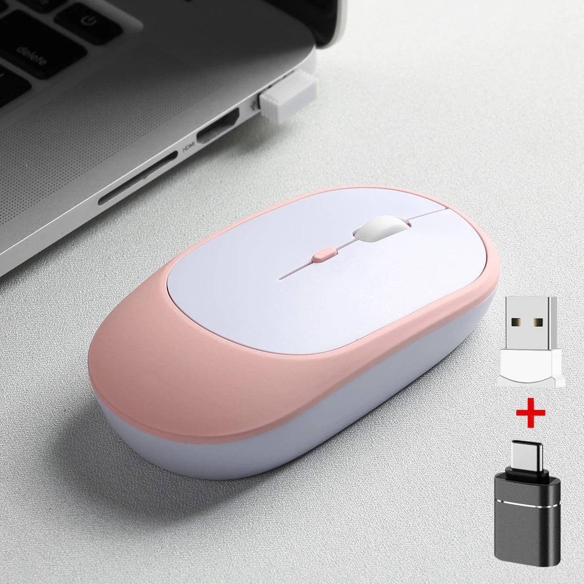 2.4Gh Wireless Gaming Mouse Dual Modes Bluetooth Ultra-Low Power Consumption,Compatible With PC Mac Computers Laptops