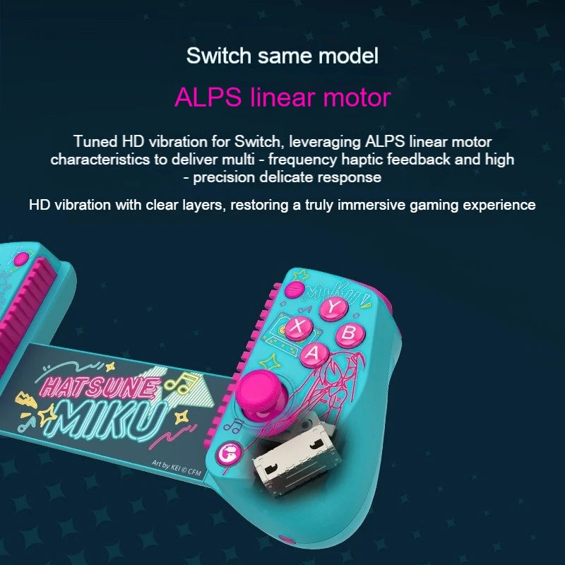NEW GameSir X5S Wireless Bluetooth Gaming Controller MIKU Co branded Custom Version For Switch 2 Android IOS Tablet Gamepad