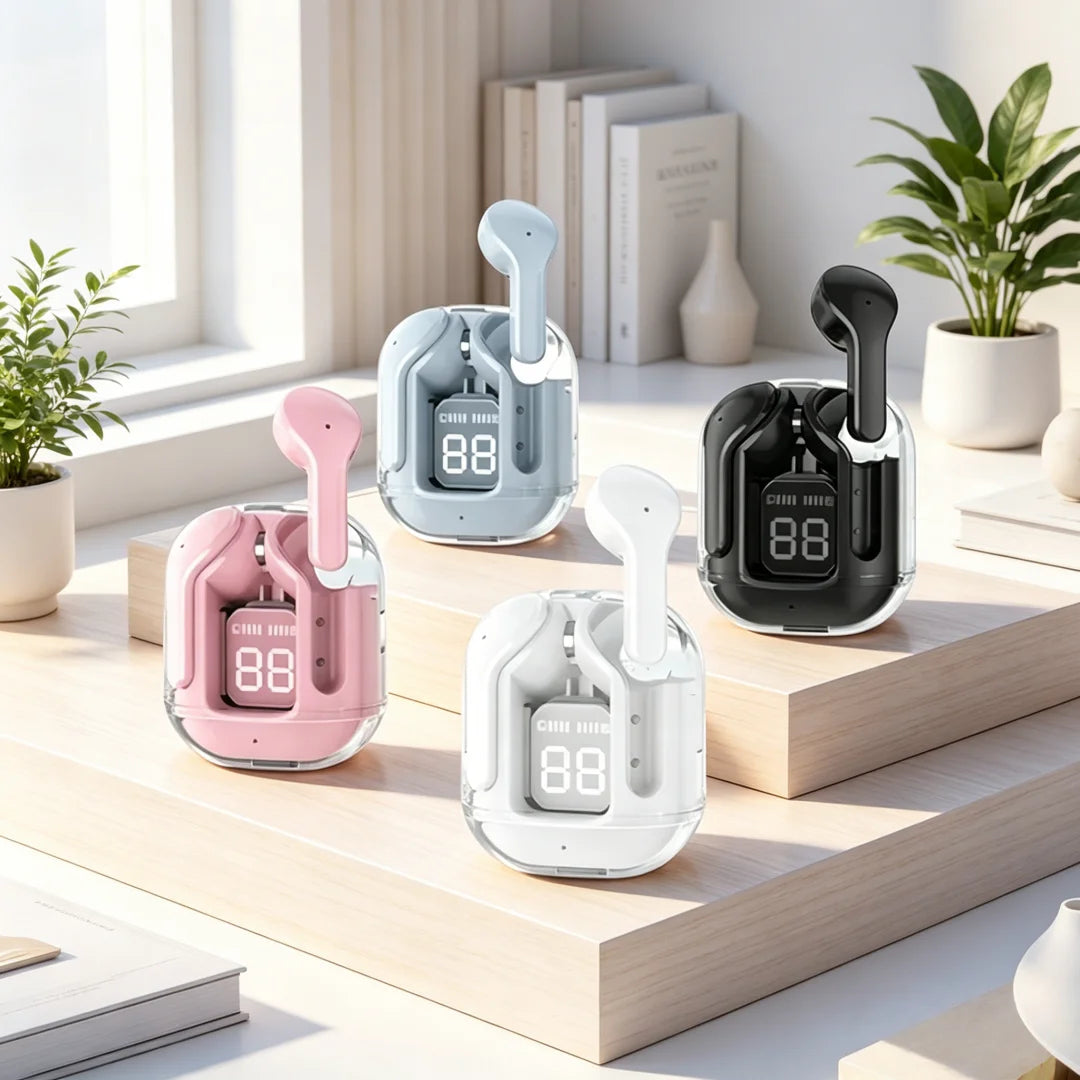 T2 Wireless Mini Earbuds LED Power Digital Display TWS Wireless Headset Stereo Bluetooth Headphones 5.3 tws