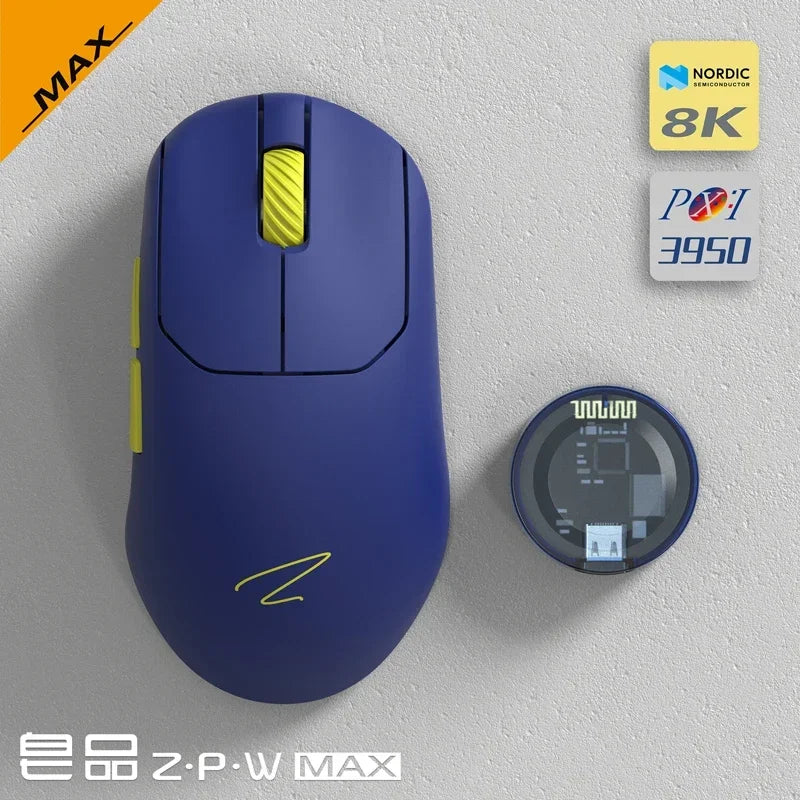 Zaopin ZPW Wireless Mouse Tri Mode PAW3395/3950 Sensor 30000 Dpi Optical Resolution 8K 47g Lightweight gaming mouse for pc gift