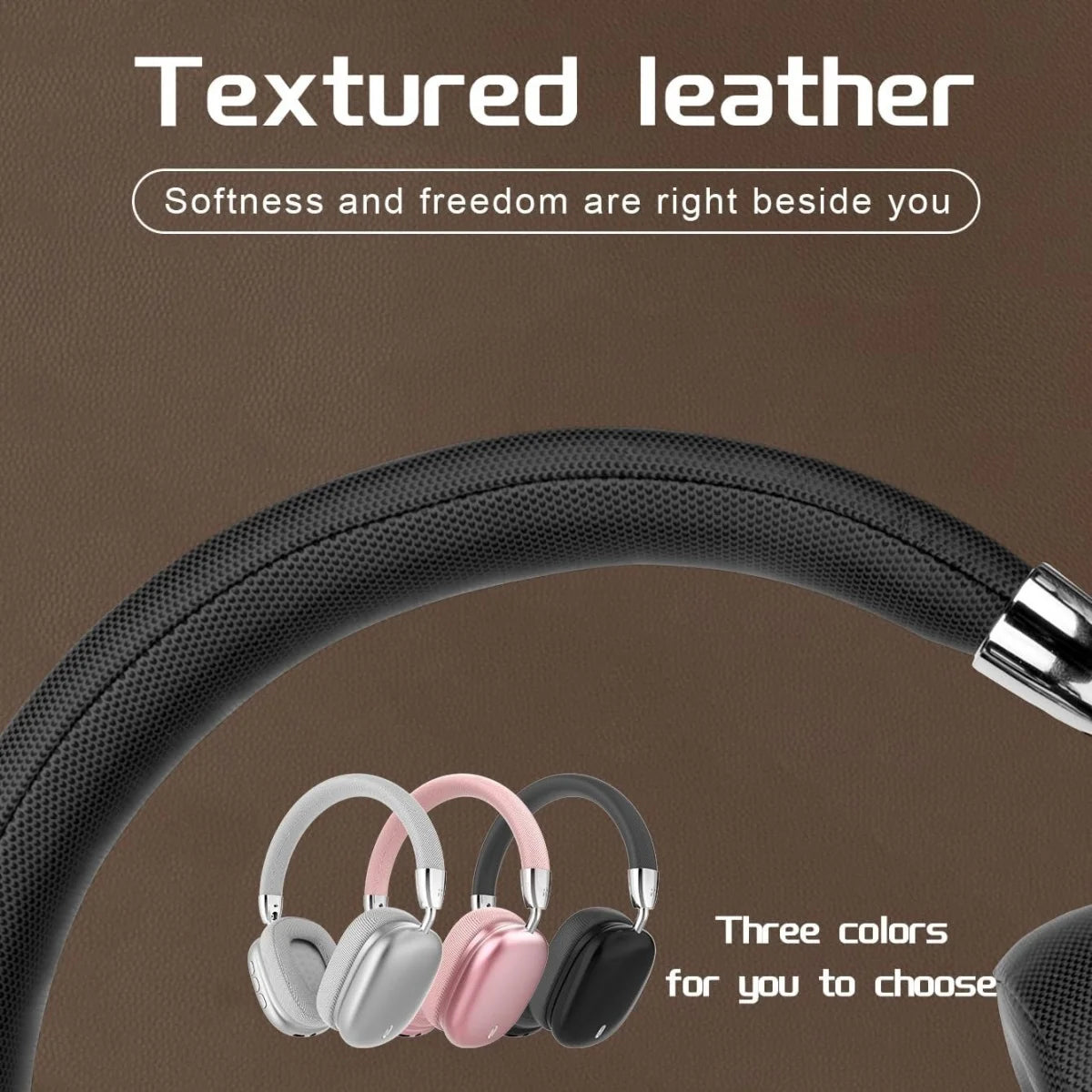 Wireless Bluetooth Headphones, Hi-Res Audio, Foldable & Lightweight, Deep Bass, Long Battery Life