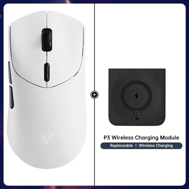 Rapoo VT7 VT7MAX Wireless Gaming Mouse True 8K Wireless Polling Rate 53g Lightweight 100-Million Mechanical Switch Macro Enabled