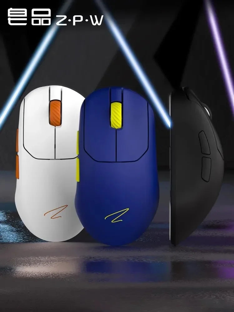 Zaopin ZPW Wireless Mouse Tri Mode PAW3395/3950 Sensor 30000 Dpi Optical Resolution 8K 47g Lightweight gaming mouse for pc gift