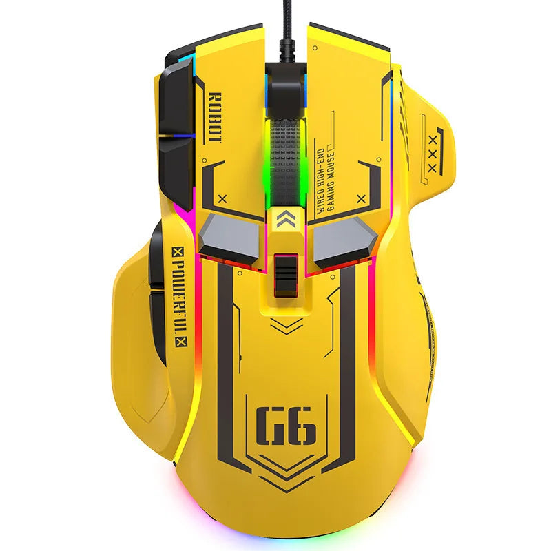 Tri-mode 2.4G USB Bluetooth Wireless Gamimg Mouse 12 keys RGB Game Wired Meche Mice for Windows IOS Home Office Laptop PC Gamer
