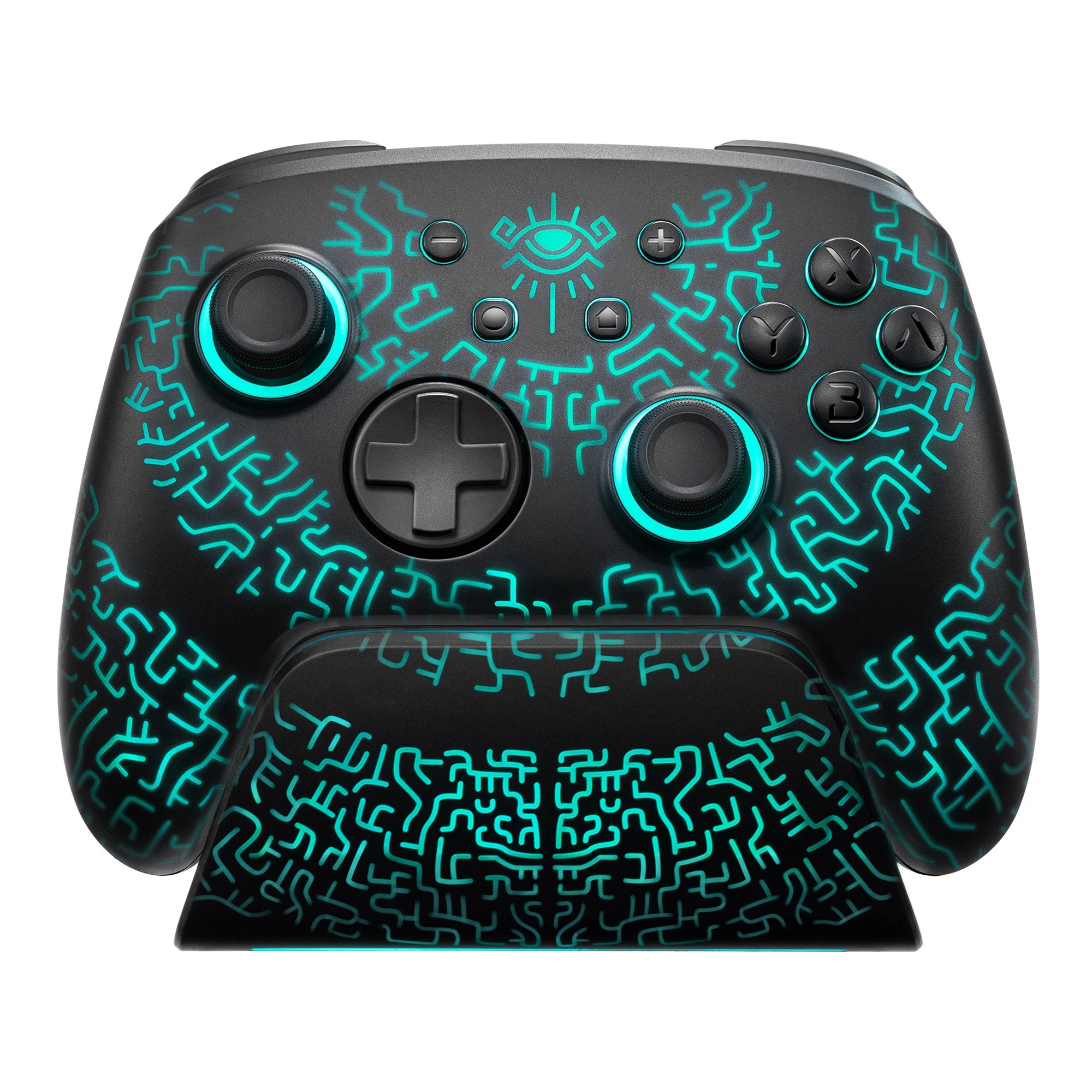 FUNLAB Wireless Pro Controller With Charging Dock Controller For Nintendo Switch 2/1 Compatible OLED/Hall Effect Joystick/Turbo