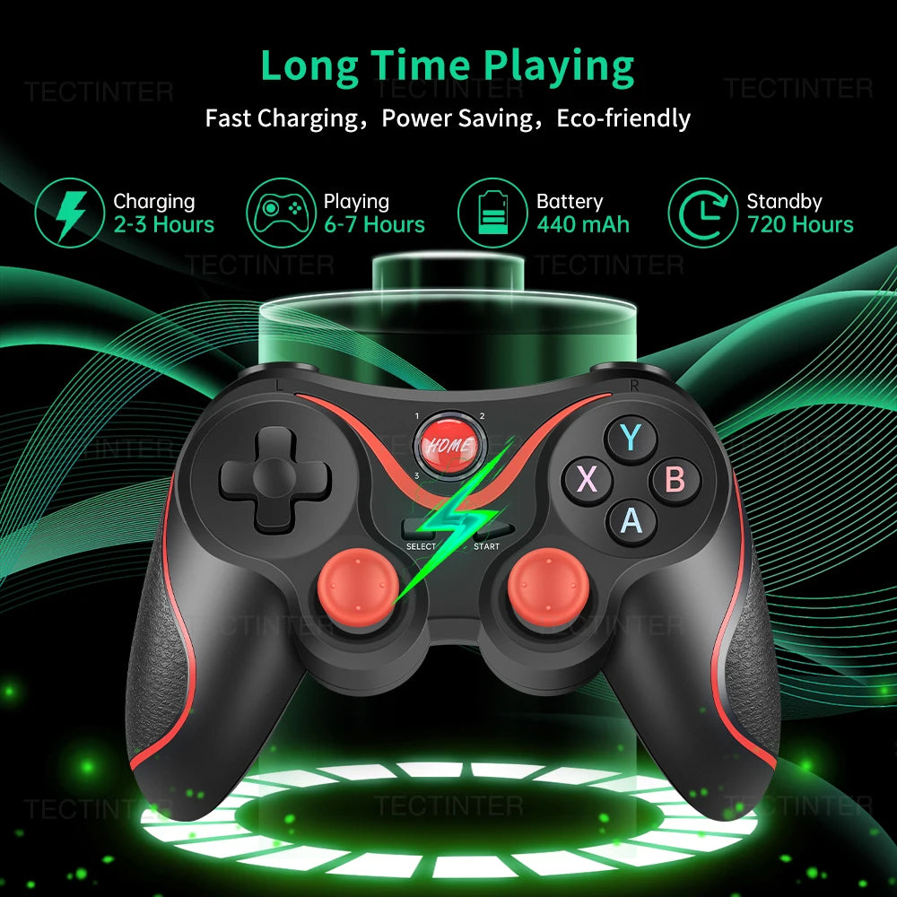 Terios 2.4G Wireless Bluetooth Controller for Nintendo Switch/PS3/PS4 Console PC Joystick Controle Gamepad for Android Phone