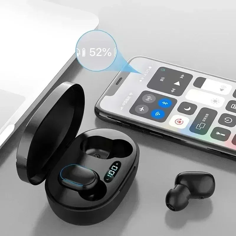 TWS E7S Wireless Earbuds Bluetooth 5.0 Stereo Sport Headphones with Microphone Charging Box for Smartphone