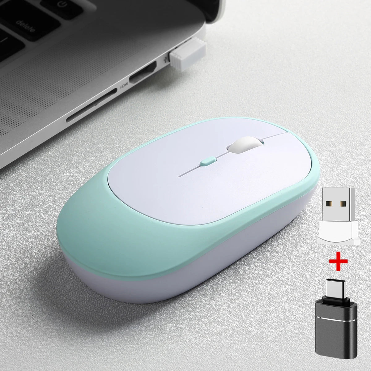 2.4Gh Wireless Gaming Mouse Dual Modes Bluetooth Ultra-Low Power Consumption,Compatible With PC Mac Computers Laptops