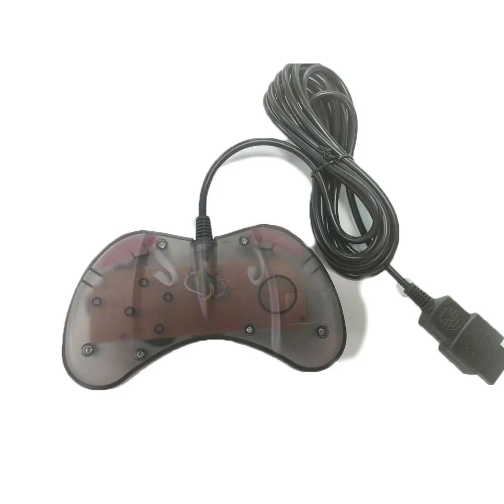 Transparent   Black  Wired Game controller for SEGA Saturn SS console