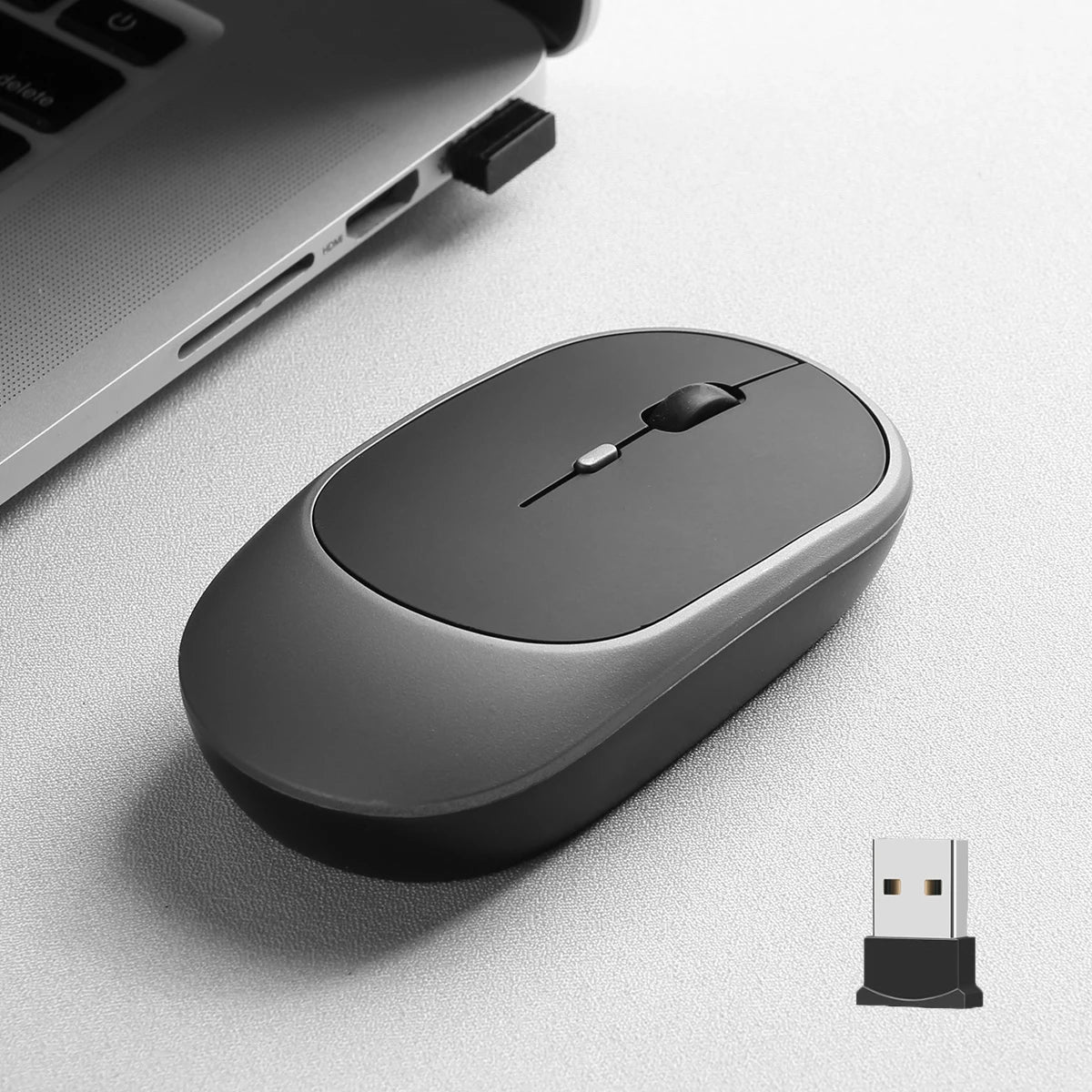 2.4Gh Wireless Gaming Mouse Dual Modes Bluetooth Ultra-Low Power Consumption,Compatible With PC Mac Computers Laptops