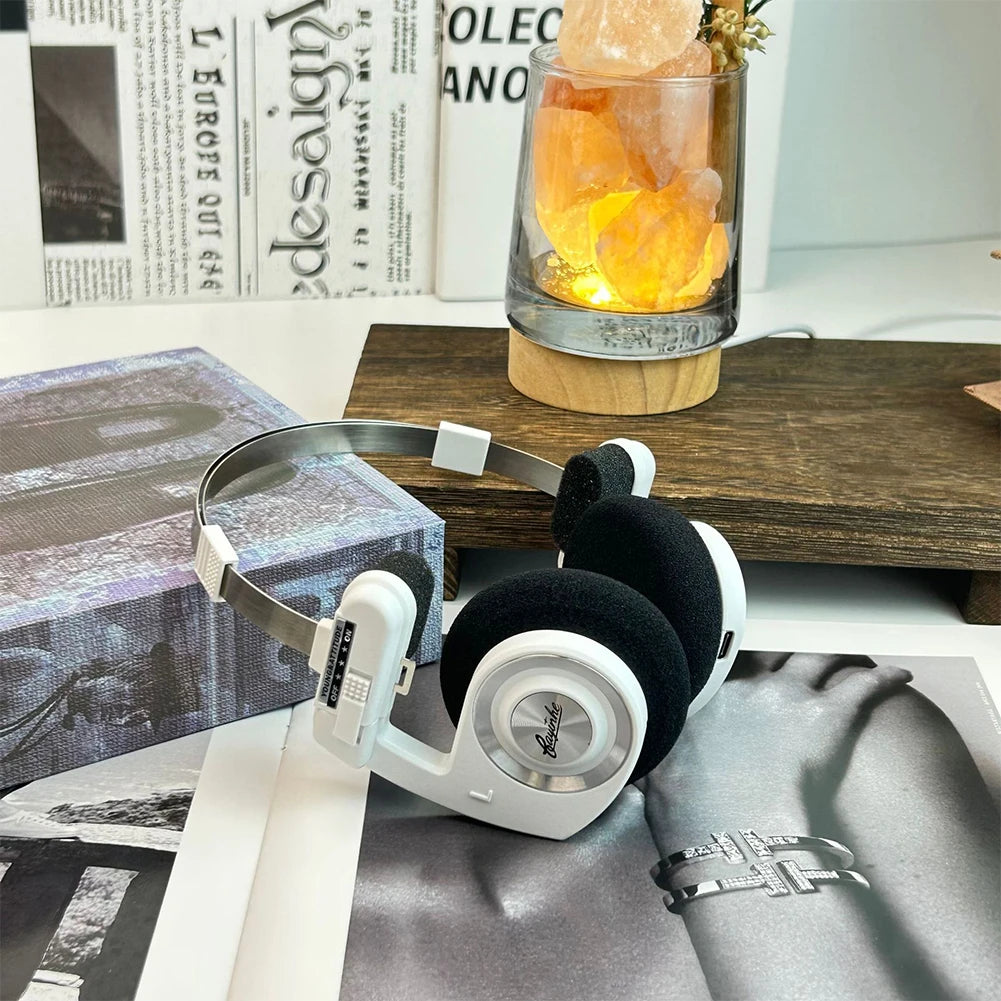 Retro Headphones Wireless Bluetooth Headphones ON-Ear Headphones HIFI Wireless Foldable Noise Canceling Headphone