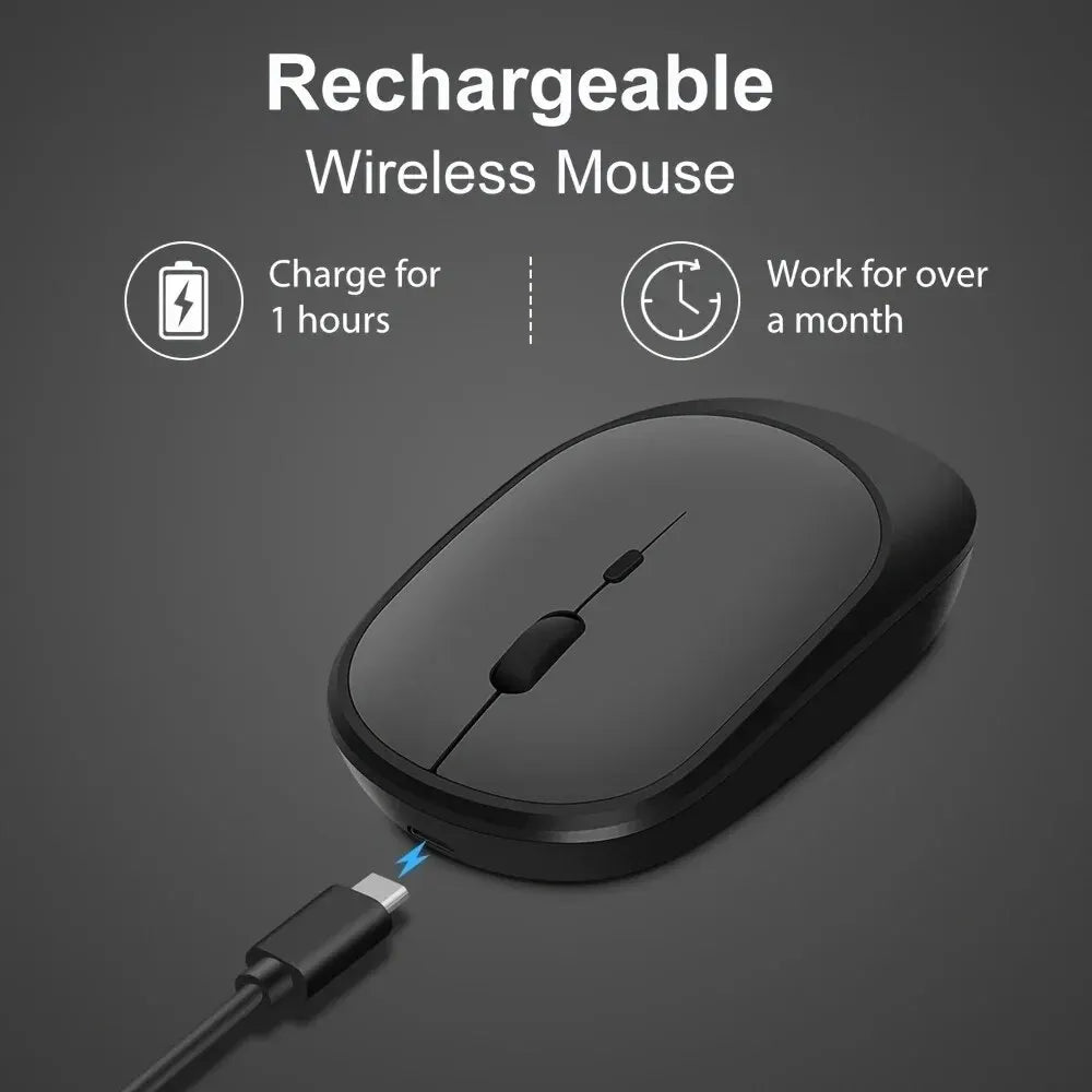 2.4Gh Wireless Gaming Mouse Dual Modes Bluetooth Ultra-Low Power Consumption,Compatible With PC Mac Computers Laptops