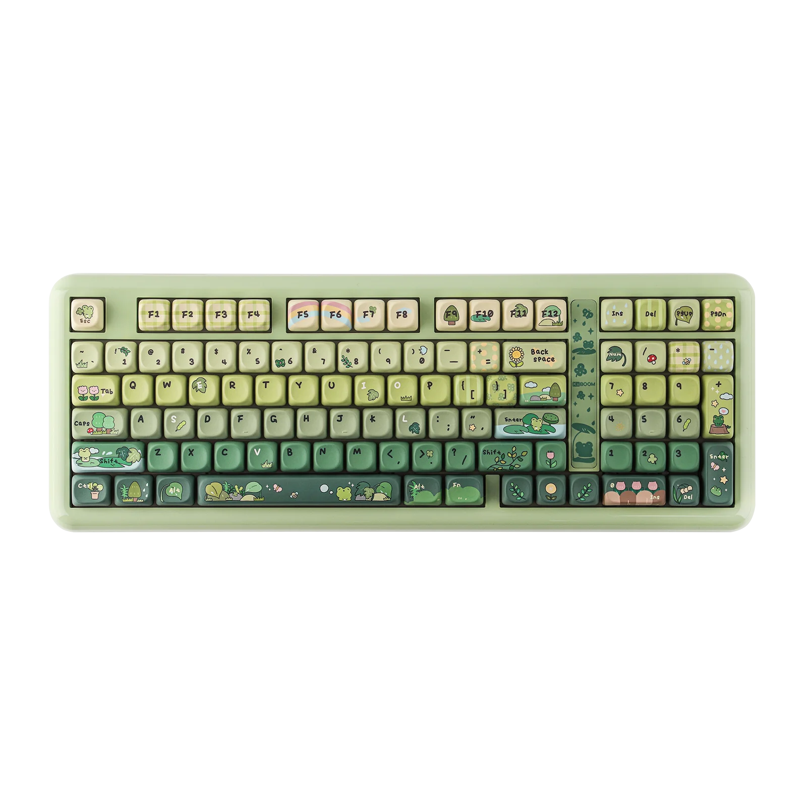 KiiBOOM Phantom98 Lite 96% ANSI US Layout Gasket Tri-mode Wireless Ergonomic Mechanical Gaming Keyboard with Vibrant RGB Backlit