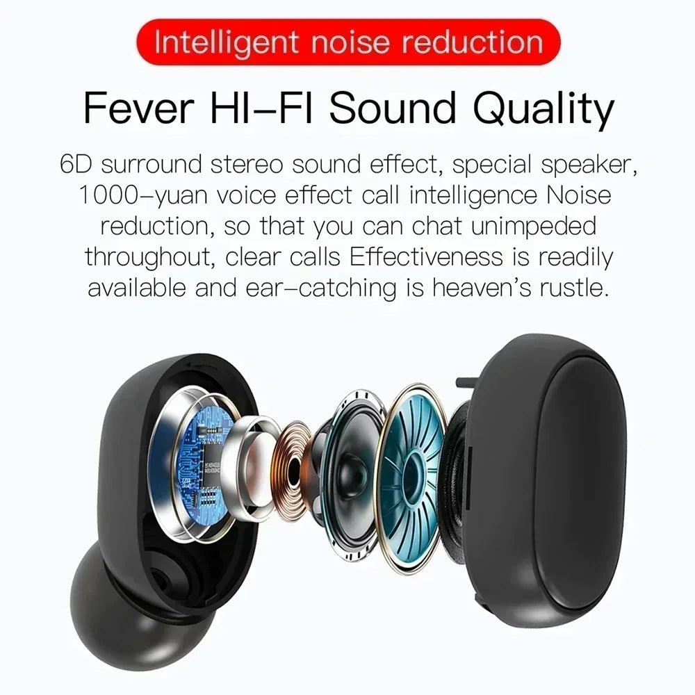 TWS Bluetooth Earphones Wireless bluetooth headset Noise Cancelling Headsets With Microphone Headphones
